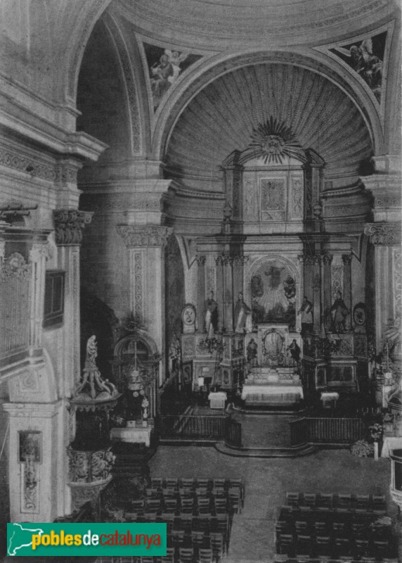 El Vendrell - Església de Sant Salvador, abans de la Guerra Civil