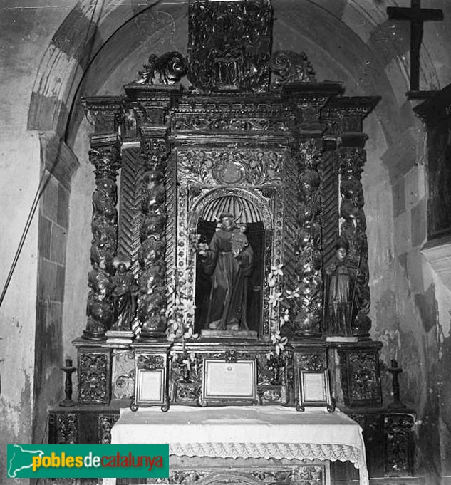 Prades - Altar de l'església de Sant Antoni a Prades (desaparegut)