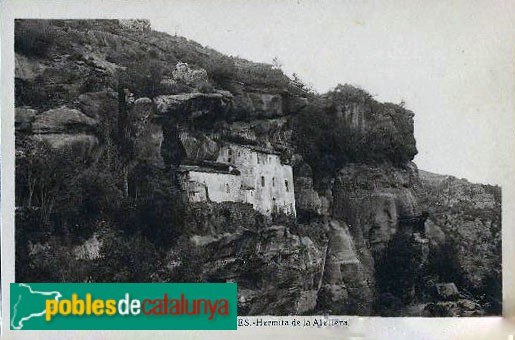 Prades - Santuari de la Mare de Déu de l'Abellera. Postal antiga