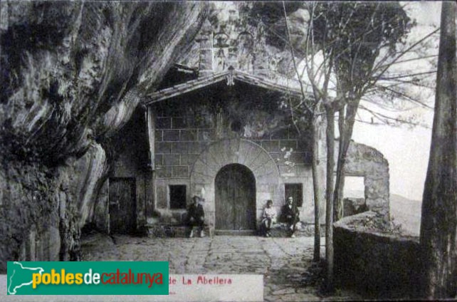 Prades - Santuari de la Mare de Déu de l'Abellera. Postal antiga