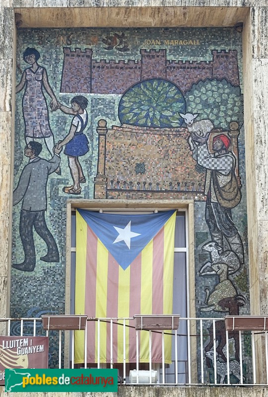 L'Espluga de Francolí - Casal de l'Espluga. Mosaic de Llucià Navarro