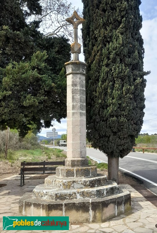 L'Espluga de Francolí - Creu de terme de Guim Ferrer (Foto: <i>Agents Rurals -invarquit.cultura.gencat.cat-</i>, 2024) L'Espluga de Francolí - Creu de terme de Guim Ferrer