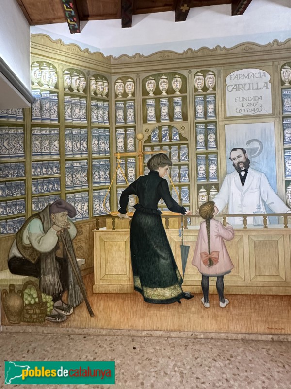 L'Espluga de Francolí - Museu Terra. Recreació de la farmàcia Carulla, per Llucià Navarro