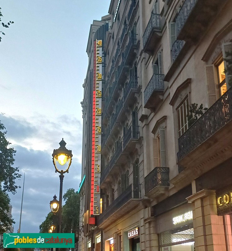 Barcelona - Termòmetre de Can Cottet