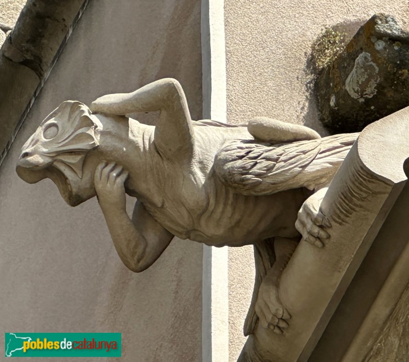 Argentona - Església de Sant Julià. Capella del Sagrament. Gàrgola