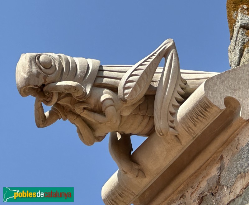 Argentona - Església de Sant Julià. Capella del Sagrament. Gàrgola