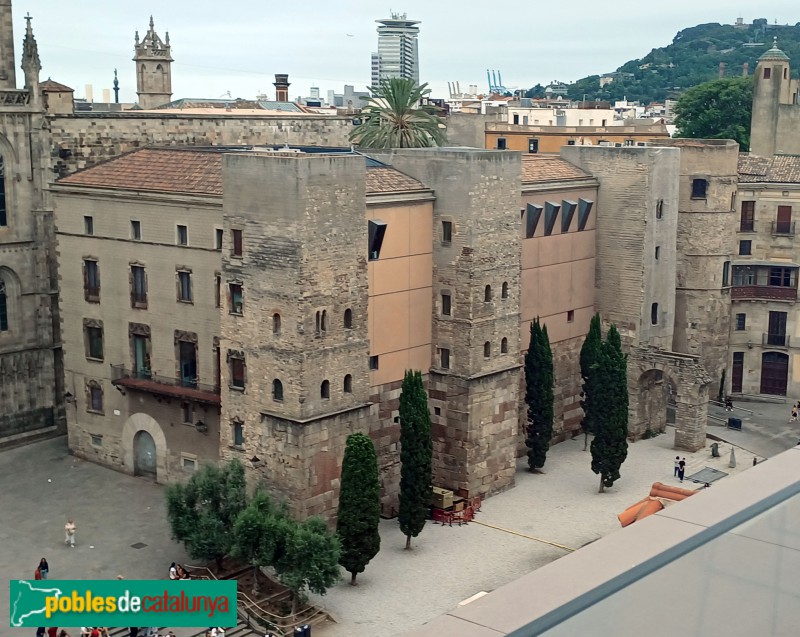 Barcelona - Torres romanes de la plaça Nova