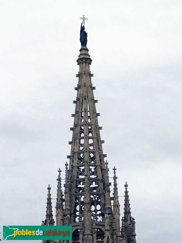 Barcelona - Catedral. Cimbori