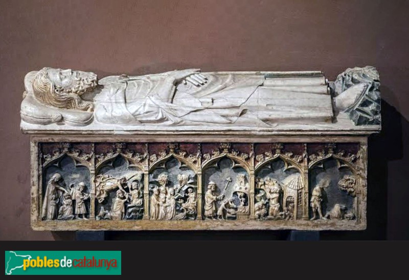 Girona - Monestir de Sant Daniel. Sepulcre del sant
