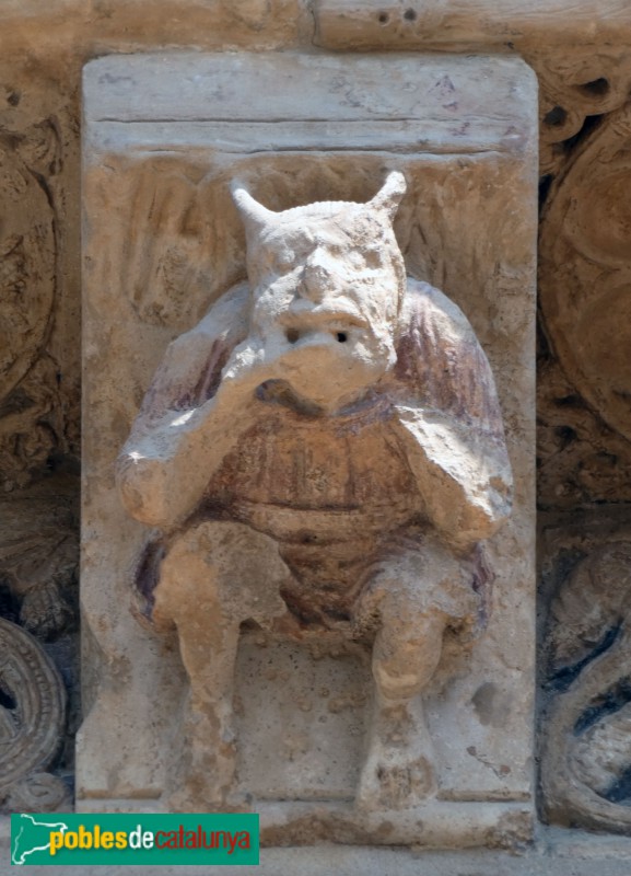 Lleida - Seu Vella. Porta de l'Anunciació. Mènsula
