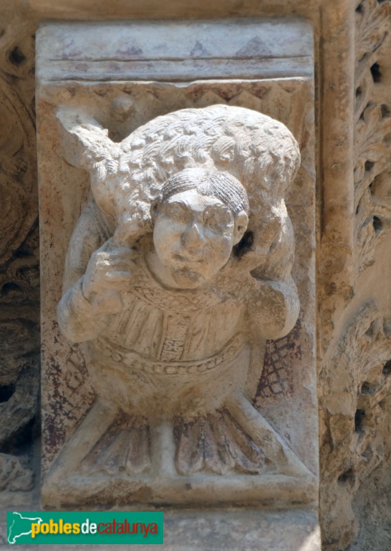 Lleida - Seu Vella. Porta de l'Anunciació. Mènsula