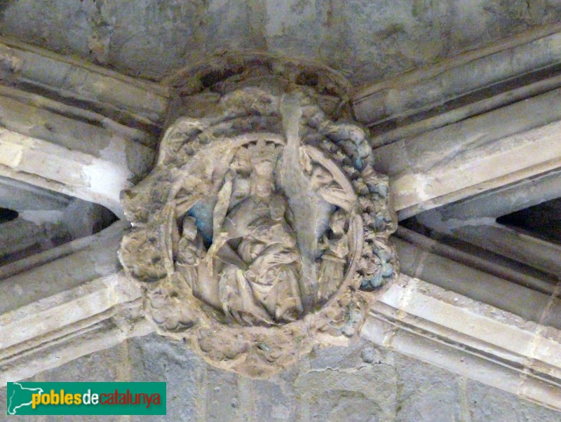 Lleida - Seu Vella. Porta dels Fillols. Clau de volta del nàrtex (Foto: <i>Pere prlpz, CC BY-SA 3.0</i>, 2011) Lleida - Seu Vella. Porta dels Fillols. Clau de volta del nàrtex