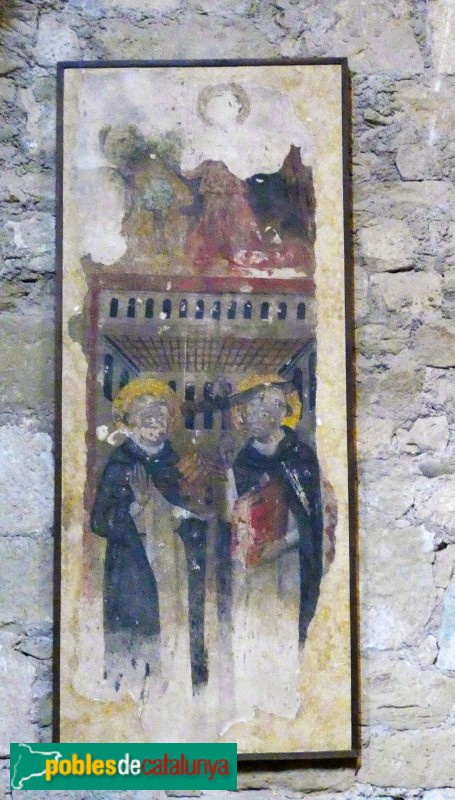 Lleida - Seu Vella. Pintura a la Capella de Santa Peronella