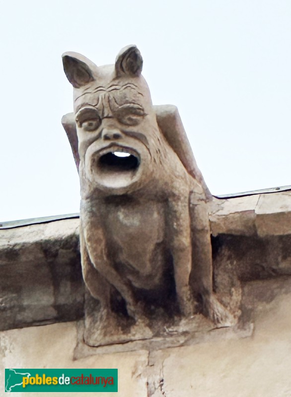 Lleida - Església de Sant Llorenç. Gàrgola