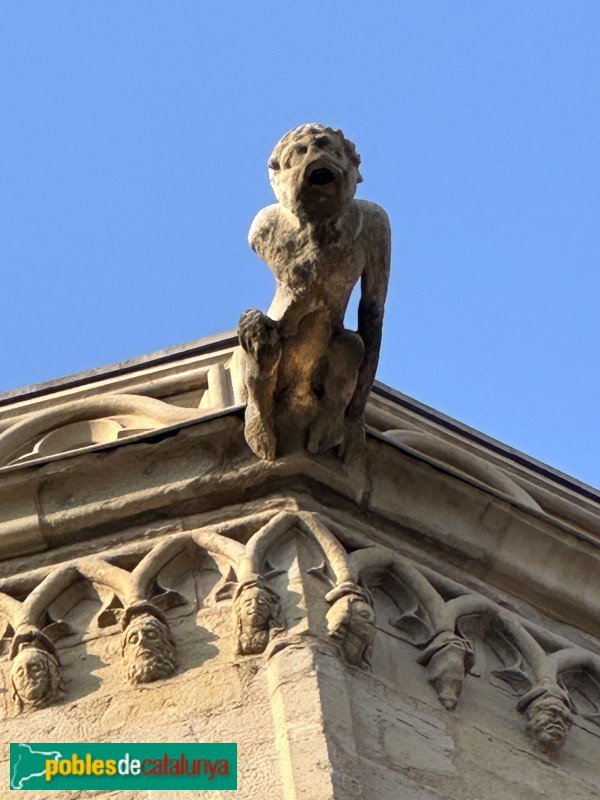 Lleida - Església de Sant Llorenç. Gàrgola