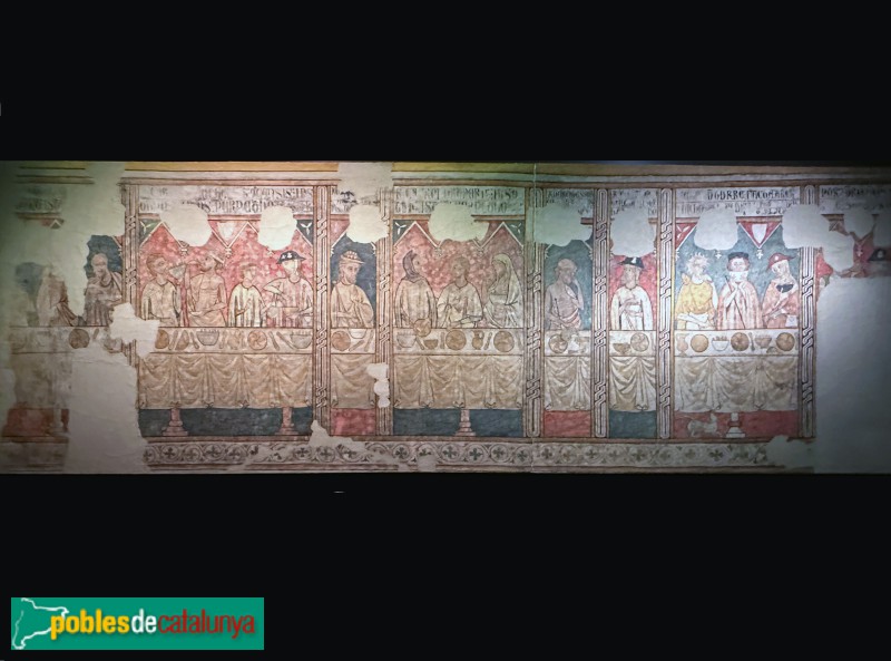 Lleida - Museu de Lleida. Pintures del refectori de la Pia Almoina