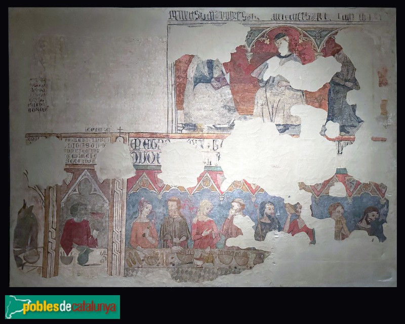 Lleida - Museu de Lleida. Pintures del refectori de la Pia Almoina