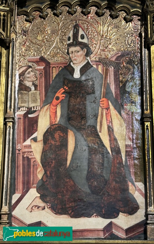 Lleida - Església de Sant Llorenç. Taula de Sant Blai (Jaume Ferrer, 1450)