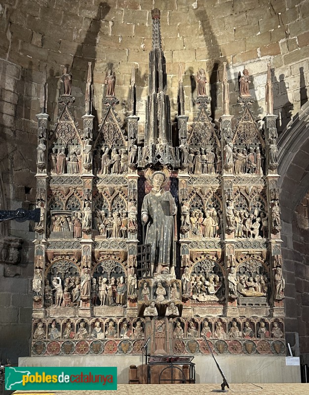 Lleida - Església de Sant Llorenç. Retaule de Sant Llorenç