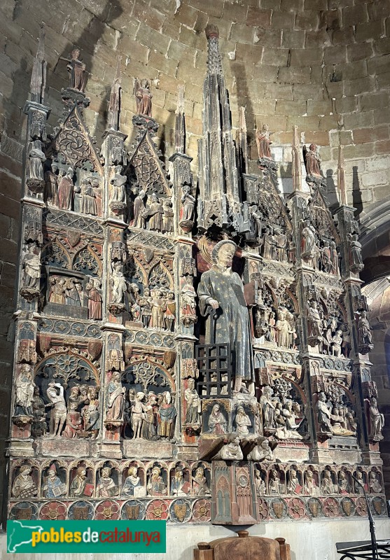 Lleida - Església de Sant Llorenç. Retaule de Sant Llorenç