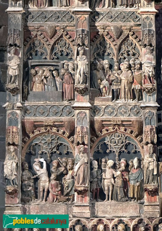 Lleida - Església de Sant Llorenç. Retaule de Sant Llorenç