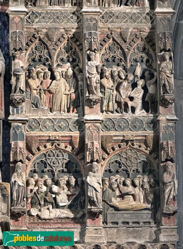 Lleida - Església de Sant Llorenç. Retaule de Sant