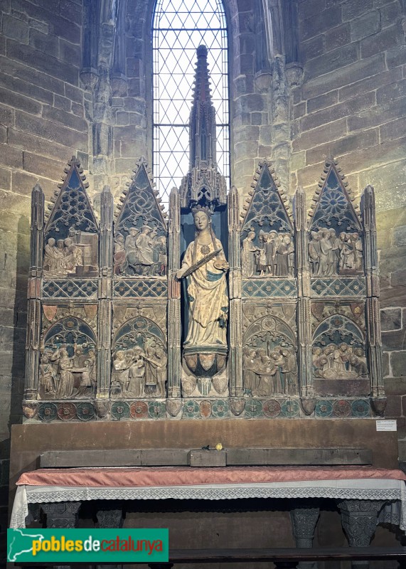 Lleida - Església de Sant Llorenç. Retaule de Santa Llúcia (Foto: Albert Esteves, 2025) Lleida - Església de Sant Llorenç. Retaule de Santa Llúcia