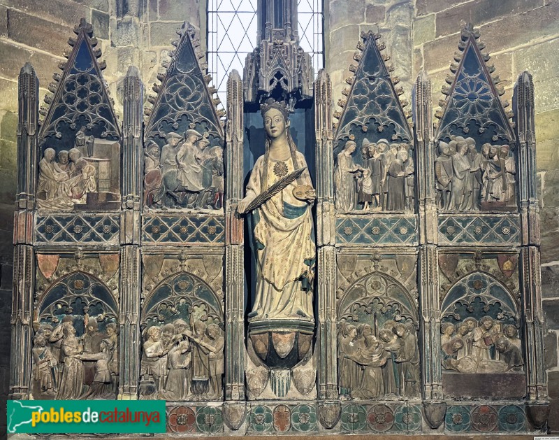 Lleida - Església de Sant Llorenç. Retaule de Santa Llúcia (Foto: Albert Esteves, 2025) Lleida - Església de Sant Llorenç. Retaule de Santa Llúcia