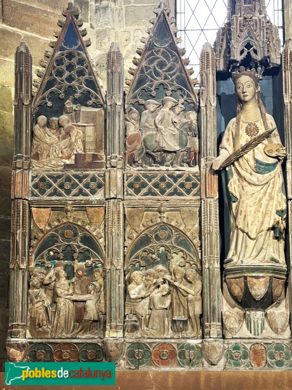 Lleida - Església de Sant Llorenç. Retaule de Santa Llúcia (Foto: Albert Esteves, 2025) Lleida - Església de Sant Llorenç. Retaule de Santa Llúcia