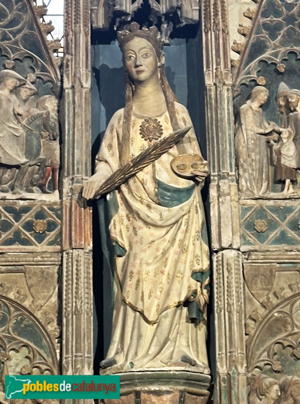 Lleida - Església de Sant Llorenç. Retaule de Santa Llúcia (Foto: Albert Esteves, 2025) Lleida - Església de Sant Llorenç. Retaule de Santa Llúcia