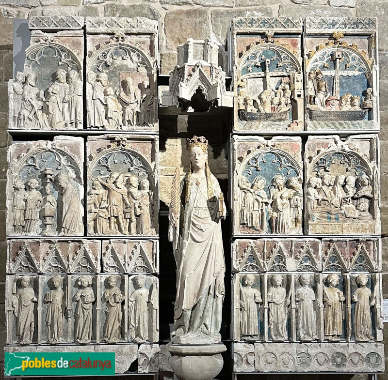 Lleida - Església de Sant Llorenç. Retaule de Santa Úrsula (Foto: Albert Esteves, 2025) Lleida - Església de Sant Llorenç. Retaule de Santa Úrsula