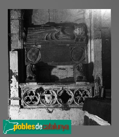 Lleida - Església de Sant Llorenç. Sepulcre de Ramon de Tàrrega