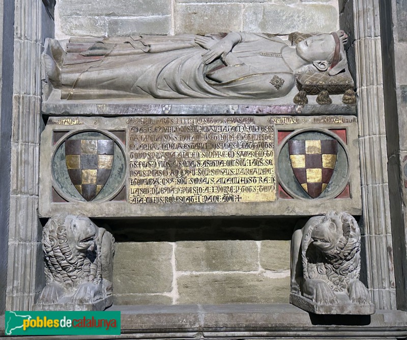 Lleida - Església de Sant Llorenç. Sepulcre de Ramon de Tàrrega