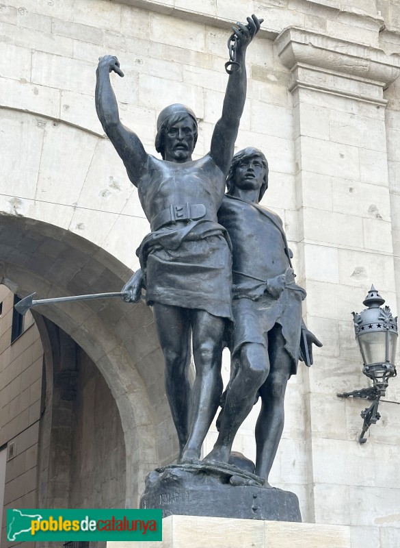Lleida - Monument a Indíbil i Mandoni