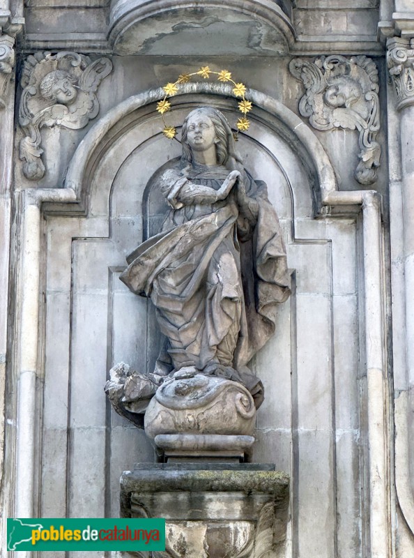 Lleida - Església de Sant Pere. Portada de l'Ensenyança