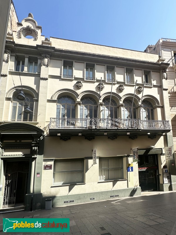 Lleida - Casino Principal. Façana carrer Major