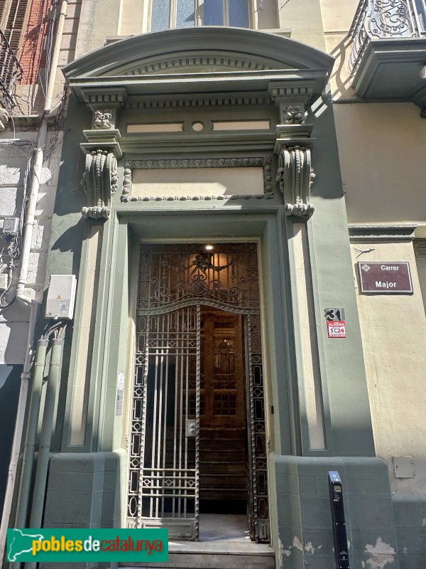 Lleida - Casino Principal. Façana carrer Major