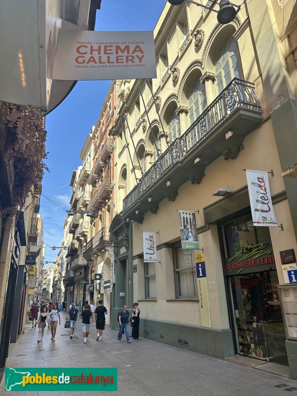 Lleida - Casino Principal. Façana carrer Major