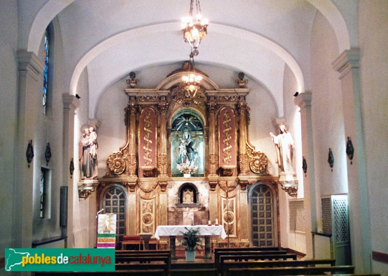 Lleida - Col·legi Cor de Maria. Interior església