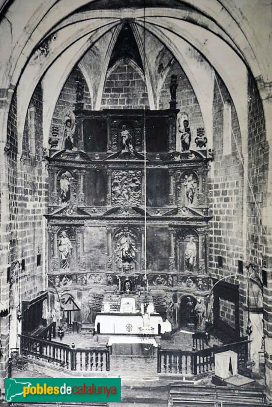 Linyola - Retaule renaixentista, desaparegut l'any 1936