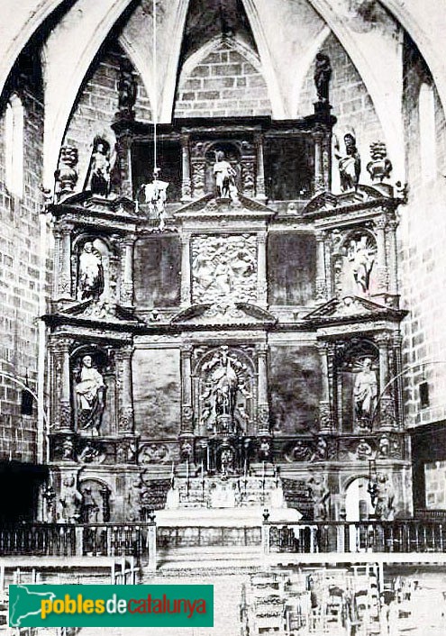 Linyola - Retaule renaixentista, desaparegut l'any 1936