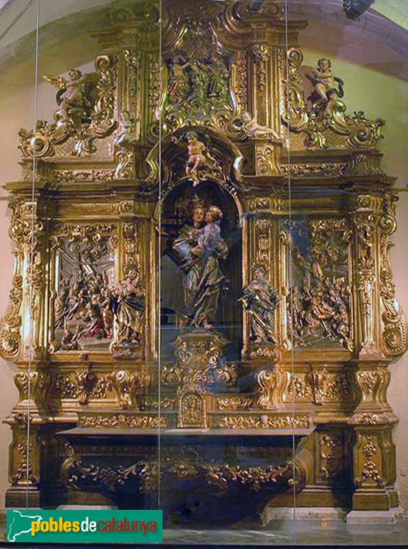 Lleida - Antic Hospital de Santa Maria. Retaule de la capella