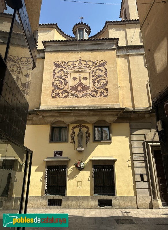 Lleida - Església del Carme. Façana carrer del Carme (Foto: Albert Esteves, 2025) Lleida - Església del Carme. Façana carrer del Carme