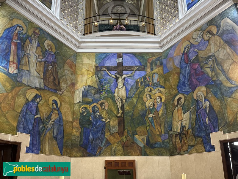 Lleida - Església del Carme. Pintures de Víctor Pérez Pallarès (Foto: Albert Esteves, 2025) Lleida - Església del Carme. Pintures de Víctor Pérez Pallarès