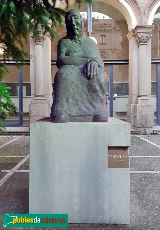Lleida - Escultura <i>Pensativa</i>