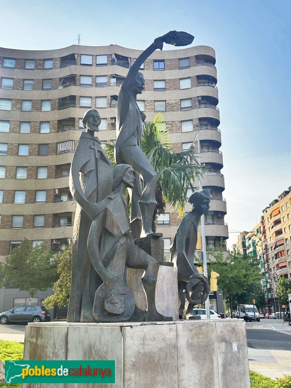 Lleida - Monument a Gaspar de Portolà