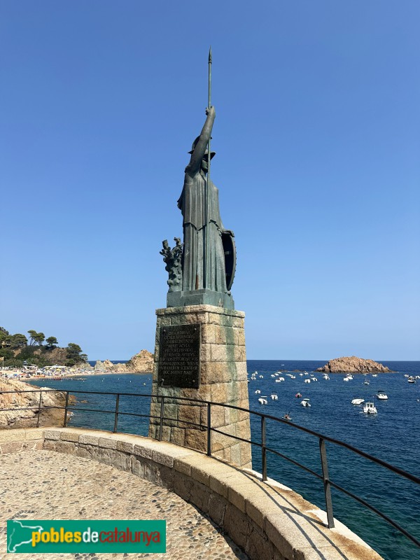 Tossa de Mar - Estàtua de Minerva (Foto: Albert Esteves, 2025) Tossa de Mar - Estàtua de Minerva