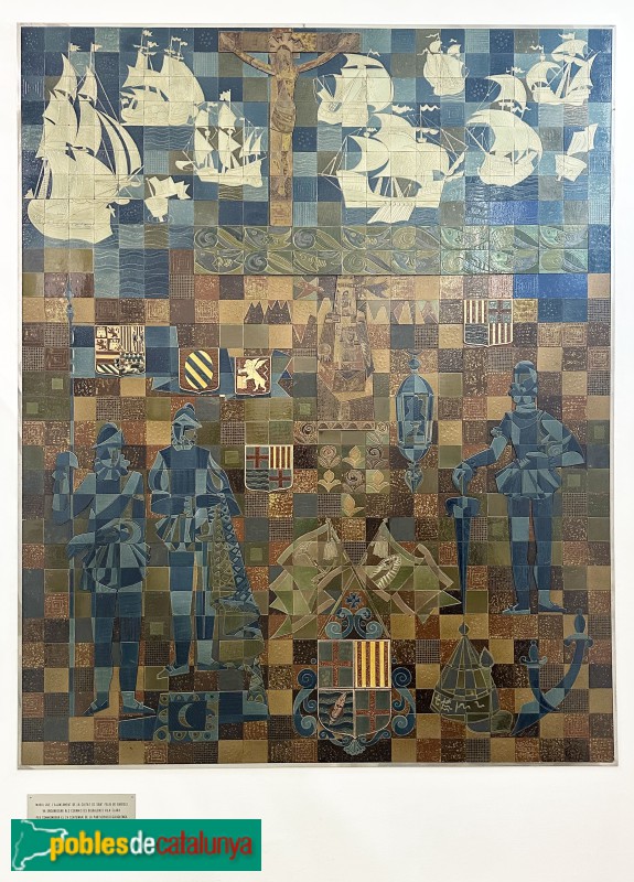 Sant Feliu de Guíxols - Ajuntament. Mural commemoratiu