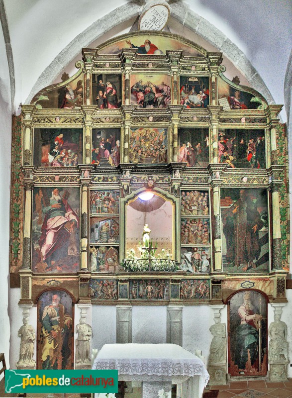 Dosrius - Retaule del Santuari de la M.D. del Corredor. Detall