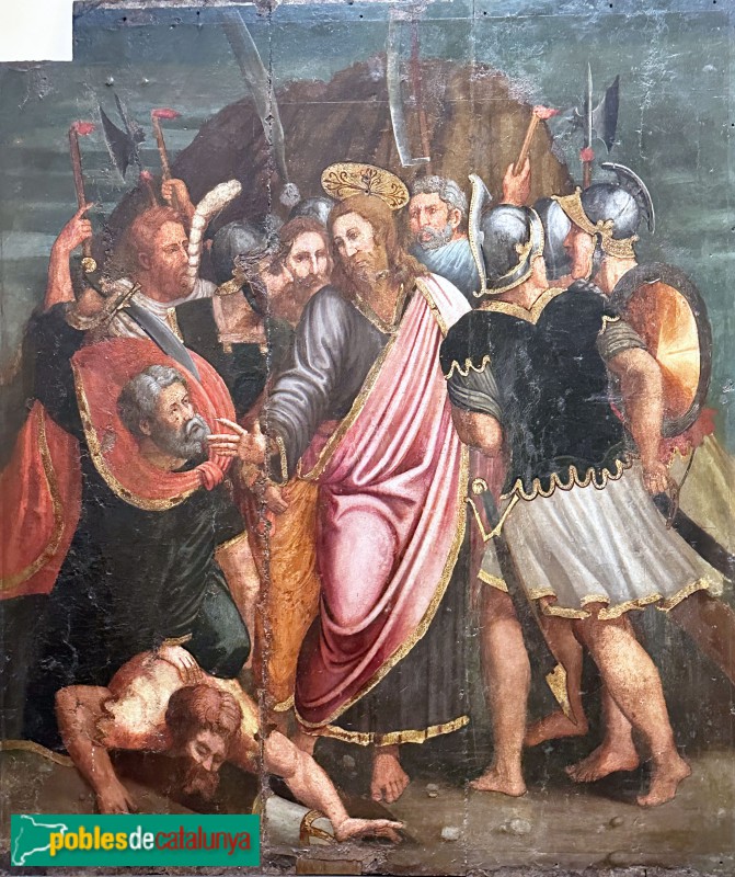 Lloret de Mar - Retaule renaixentista. Detenció de Jesús (Foto: Albert Esteves, 2025) Lloret de Mar - Retaule renaixentista. Detenció de Jesús